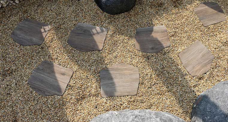 Passo Giapponese Holz Marrone pietra sinterizzata Stone Gres